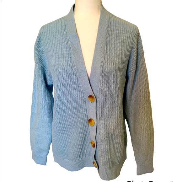 π LC Lauren Conrad light blue cardigan sweater